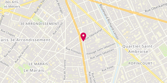 Plan de Auto ecole Cosmos Paris, 26 Boulevard des Filles du Calvaire, 75011 Paris