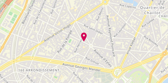 Plan de Auto Ecole Gp Conduite, 94 Rue de Longchamp, 75116 Paris