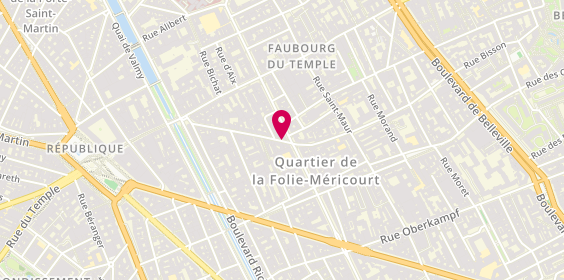 Plan de Auto école de la Fontaine au Roi, 41 Rue de la Fontaine au Roi, 75011 Paris