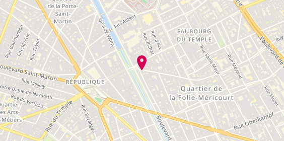 Plan de Auto-Ecole INRI'S République, 2 Rue de la Fontaine au Roi, 75011 Paris