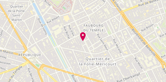 Plan de Auto Moto Ecole Amd, 129 avenue Parmentier, 75011 Paris