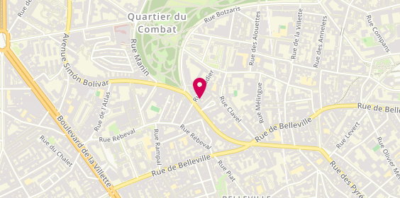 Plan de AB Drive Ecole de Conduite, 20 Rue Pradier, 75019 Paris