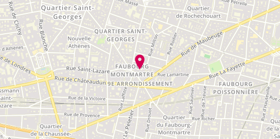 Plan de Société de conduite Lamartine, 54 Rue Lamartine, 75009 Paris