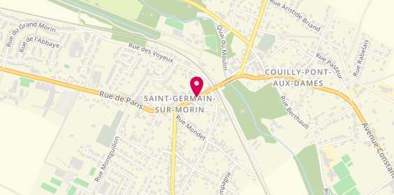 Plan de Auto école Germinoise, 15 Rue de Paris, 77860 Saint-Germain-sur-Morin
