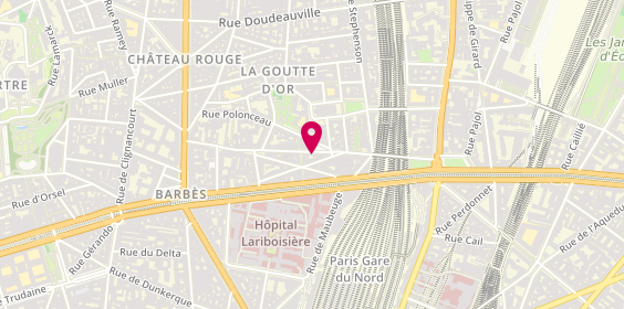 Plan de La Goutte d'Or des Nations, 11 Rue de la Goutte d'Or, 75018 Paris