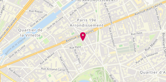 Plan de Auto Ecole du Parc, 113 Rue de Crimée, 75019 Paris