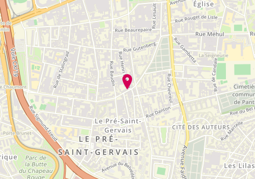Plan de JOURNO Stéphane, 35 Rue Gabriel Peri, 93310 Le Pré-Saint-Gervais