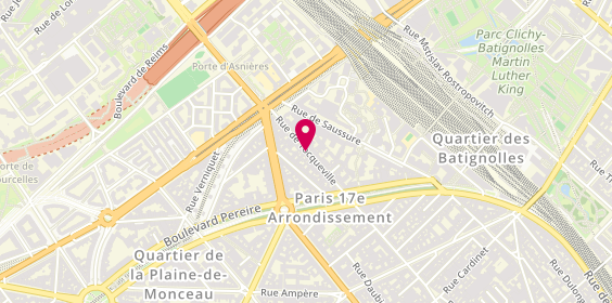 Plan de Auto Ecole la Réussite, 113 Rue de Tocqueville, 75017 Paris