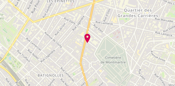 Plan de EXCELLENCE CONDUITE 75 (Abdel), 19 Rue Fauvet, 75018 Paris