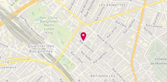 Plan de Permis Accelere Paris Batignolles Auto-école permis rapide, Permis Accéléré Paris
31 Rue Brochant, 75017 Paris