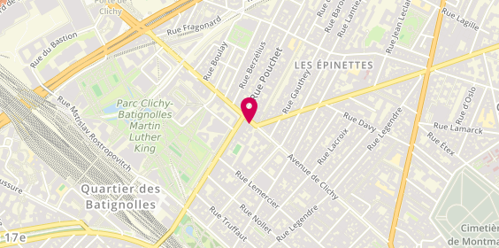 Plan de Smile Auto-Ecole, 147 avenue de Clichy, 75017 Paris