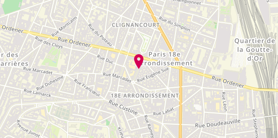 Plan de Auto Moto Paris 18, 12 Rue Ferdinand Flocon, 75018 Paris