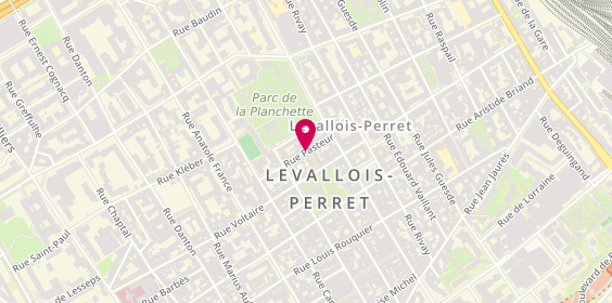 Plan de Auto-École Newton Levallois, 16 Rue Pasteur, 92300 Levallois-Perret