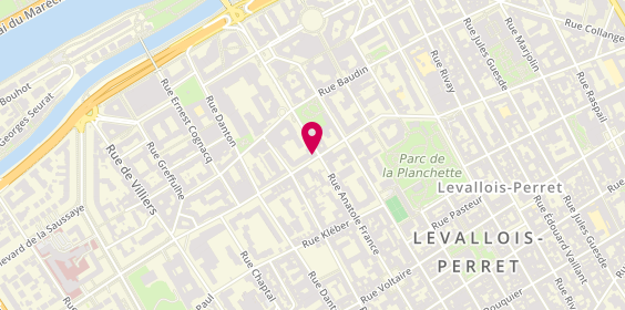 Plan de Auto-école ECSR, 131 Rue Anatole France, 92300 Levallois-Perret
