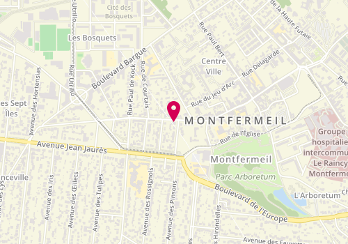 Plan de Pink Permis, 9 Rue du Général de Gaulle, 93370 Montfermeil