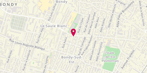 Plan de Auto Moto Ecole Bondy Sud, 146 avenue Henri Barbusse, 93140 Bondy