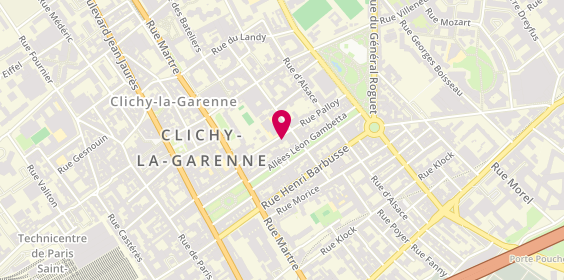 Plan de Auto-école Clichy Palloy, 28 Rue Palloy, 92110 Clichy