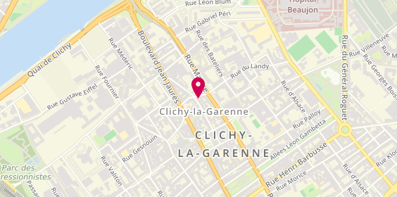 Plan de Ecole de Conduite Clichoise, 36 Rue Dagobert, 92110 Clichy