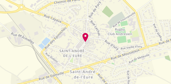 Plan de DELERABLEE Fabrice, 66 Rue du Chanoine Boulogne, 27220 Saint-André-de-l'Eure