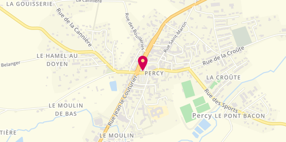 Plan de LELIEVRE Mélanie, 1 place Cardinal Grente, 50410 Percy-en-Normandie