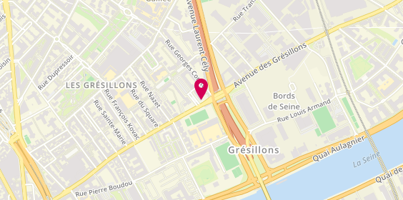 Plan de A2L Formations, 4 Rue de la Sablière, 92230 Gennevilliers