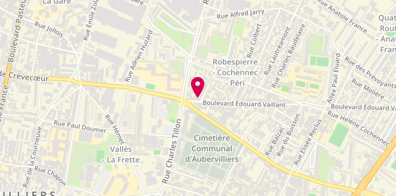 Plan de RCZ Aubervilliers, 11 Boulevard Edouard Vaillant, 93300 Aubervilliers