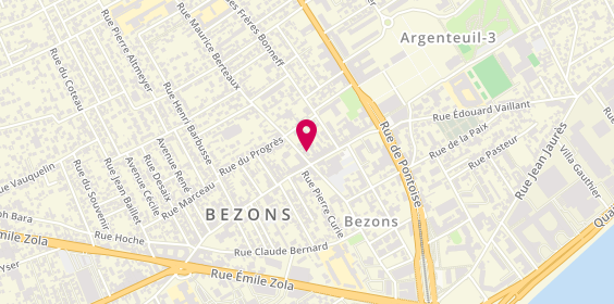 Plan de Cer Auto Moto Bonne Route Bezons, 60 Rue Maurice Berteaux, 95870 Bezons