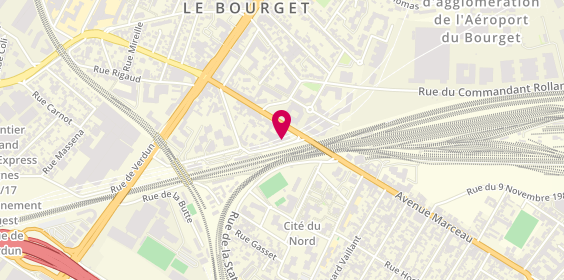 Plan de Auto Ecole Permis Express, 15 Rue Etienne Dolet, 93350 Le Bourget