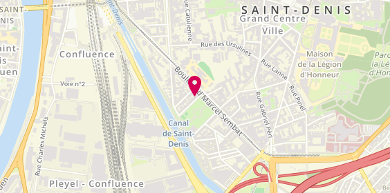 Plan de A One Permis, 4 place du Square Pierre de Geyter, 93200 Saint-Denis