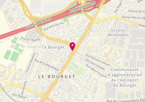 Plan de City Drive, 113 avenue de la Division Leclerc, 93350 Le Bourget