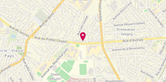 Plan de Auto Ecole Acces Permis, 59 Rue du Préfet Chaleil, 93600 Aulnay-sous-Bois