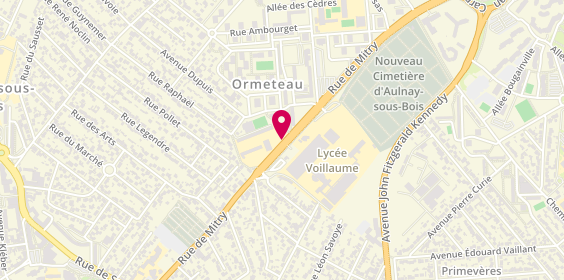 Plan de Auto Ecole Voillaume, 137 Route de Mitry, 93600 Aulnay-sous-Bois