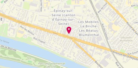 Plan de C.E.R Epinay, 2 avenue de la Marne, 93800 Épinay-sur-Seine