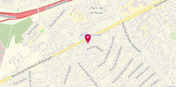 Plan de Villepinte Auto Ecole, 8 Avenue Barbes, 93420 Villepinte