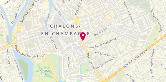 Plan de ECF Châlons-en-Champagne AUTO ECOLE SAINT ETIENNE, 3 Rue Pasteur, 51000 Châlons-en-Champagne