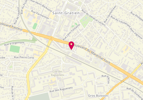Plan de Ecole de Conduite Place de la Gare, 3 Rue du Maréchal Juin, 95210 Saint-Gratien