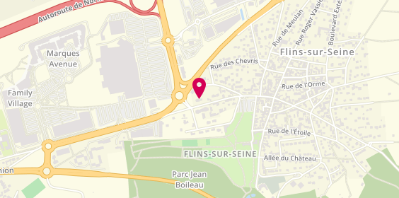 Plan de Flins Auto Ecole, 279 Rue Charles de Gaulle, 78410 Flins-sur-Seine