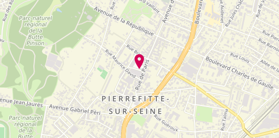 Plan de C.E.R Pierrefitte, 6 place Jean Jaurès, 93380 Pierrefitte-sur-Seine