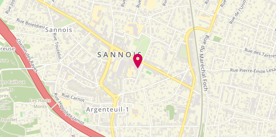 Plan de ECF Sannois, 2 Rue Vauconsant, 95110 Sannois