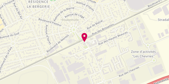 Plan de Auto école de la Gare d'Aubergenville, 2 Rue de la Gare, 78410 Aubergenville
