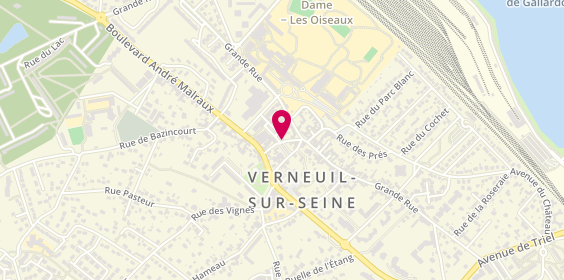 Plan de Auto-Ecole de Verneuil sur Seine, 4 Bis Rue Clairette, 78480 Verneuil-sur-Seine