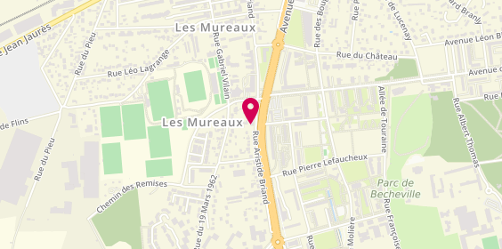 Plan de Auto-école Carina, 102 Rue Aristide Briand, 78130 Les Mureaux