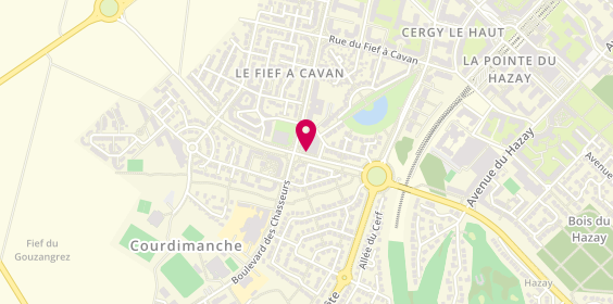 Plan de C.E.R Courdimanche, Boulevard Sainte-Apolline
17 Chem. Des Cygnes, 95800 Courdimanche