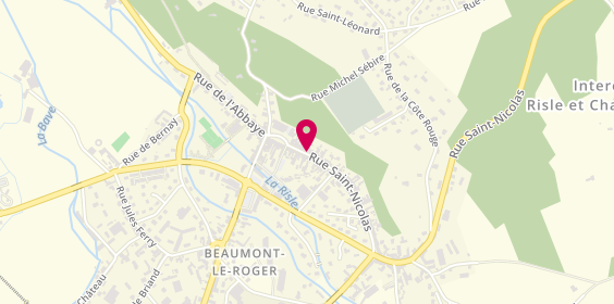 Plan de Auto Ecole de l'Abbaye, 9 Rue Saint-Nicolas, 27170 Beaumont-le-Roger