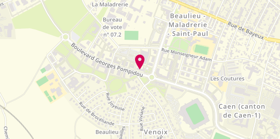 Plan de Auto Ecole Caen Venoix-Beaulieu, 38 Boulevard Georges Pompidou, 14000 Caen