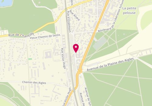 Plan de Sud Oise Conduite Chantilly, 6 Rue d'Orgemont, 60500 Chantilly