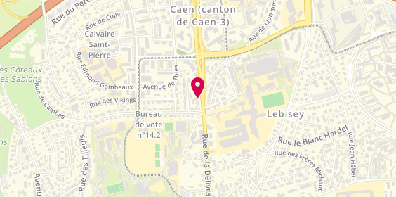 Plan de Campus Auto-Ecole, 125 Rue de la Délivrande, 14000 Caen