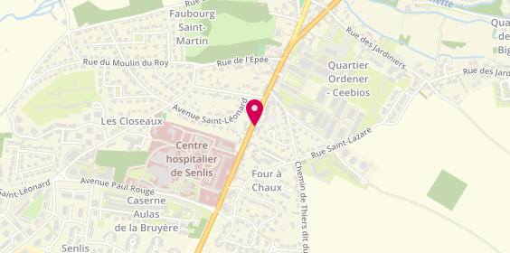 Plan de Facil' Permis Auto-école, 34 Rue du Faubourg Saint-Martin, 60300 Senlis