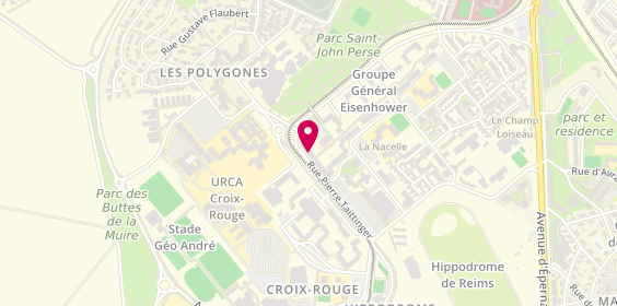 Plan de Auto Ecole du Campus, 42 Rue Pierre Taittinger, 51100 Reims