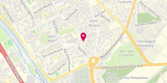 Plan de Reims Auto-École, 5 Rue Saint-Julien, 51100 Reims